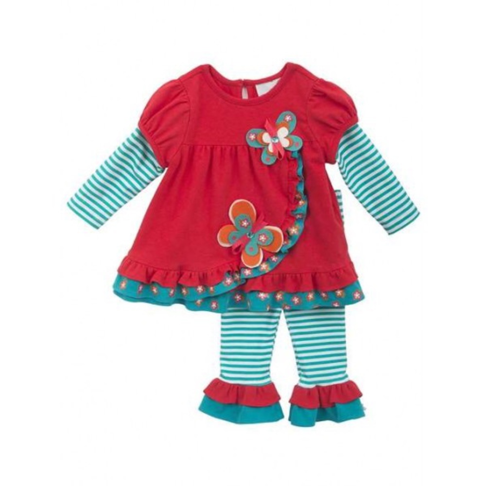 RED BUTTERFLY INFANT SET